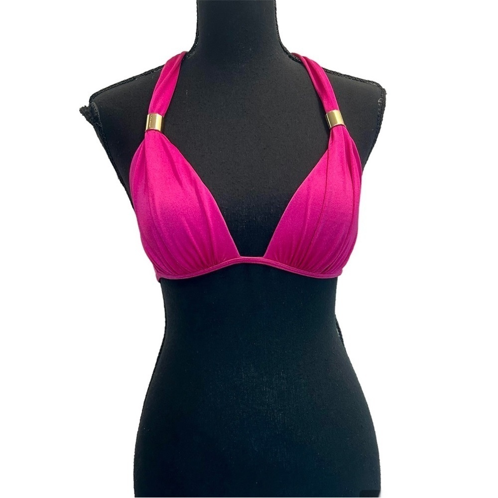 Victoria’s secret hot neon pink push-up bikini top Sz S